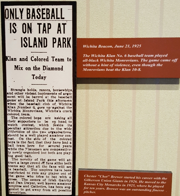 This news story about a baseball game between a Negro League team and a Ku Klux Klan team is just sickening. Please read the story.